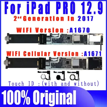 Оригиналната Чиста дънна Платка iCloud A1670 A1671 WiFi СИМ Cellualr за iPad PRO 12,9 2-ро Поколение дънна Платка Логика Платка Модел 0