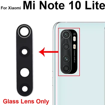 На Задната Камера Със Стъклен Капак На Обектива За Xiaomi Mi Note 10 Lite Задната Част На Основната Камера Стъклена Рамка На Обектива На Притежателя На Резервни Части 1