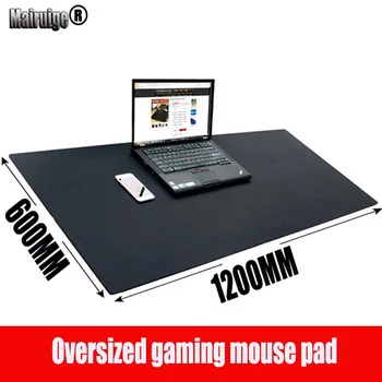 Mai Ruige 1200*600*3 мм и голям размер черен геймърска подложка за мишка на КОМПЮТЪР пълен цифров настолен лаптоп подложка за компютър USB тракбол speed pad l