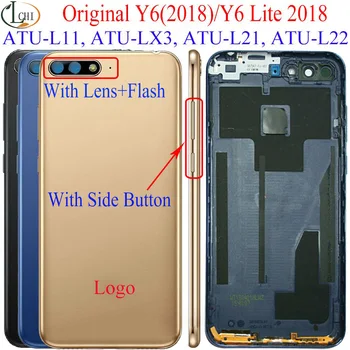 За Huawei Y6 2018 Задния капак на отделението за батерията За Huawei Y6 Prime 2018 Задния капак на отделението за батерията ATU-L11 LX3 L21 L22 Y6 Lite 2017 Корпус