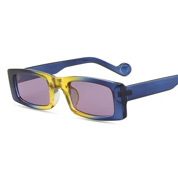 Малки Правоъгълни Слънчеви Очила, Мъжки И Женски Квадратни Слънчеви Очила Пътни Нюанси на Реколтата, Ретро UV400 Люнета Soleil Femme Gafas De Sol 0