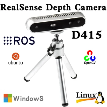 Основната Камера Realsense D415 за Intel 3D сканиращ сензор РОС робот AI vision Соматосенсорное действие Разработване на разпознаване на лица