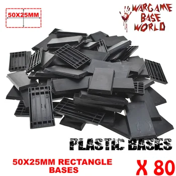 80 правоъгълни причина 50x25 мм пластмасови основание добро качество