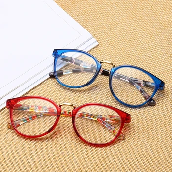 Очила За четене, Дамски Модни Фалшиви Очила, Кръгли Очила С Пълна Рамки, Мъжки слънчеви Очила За Старческо От Смола, Леки и Удобни Очила