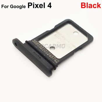 Aocarmo Черен За Google Pixel 4/4 XL 4XL Тава За SIM-Карти на Притежателя на Слота за СИМ Резервни Части 3