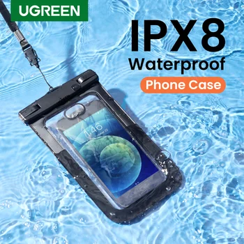 UGREEN IPX8 Водоустойчив Калъф За Телефон Чанта За iPhone 13 12 Pro Max Защитен Калъф За мобилен Телефон Samsung Xiaomi Универсален Калъф За Плуване Чанта 0