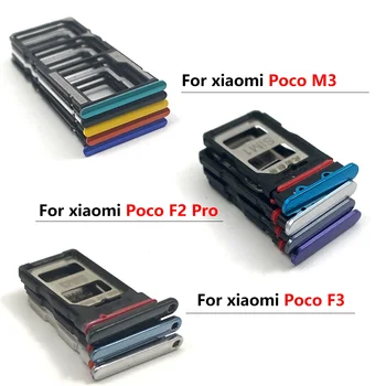 20 бр/lot, 100% оригинален Държач за SIM-карти Micro-Nano, тава, слот, Държач, гнездо за Адаптер За Xiaomi Poco X3 F2 Pro M3 F1 + извлекаемый болт 1