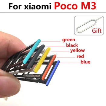 20 бр/lot, 100% оригинален Държач за SIM-карти Micro-Nano, тава, слот, Държач, гнездо за Адаптер За Xiaomi Poco X3 F2 Pro M3 F1 + извлекаемый болт 2