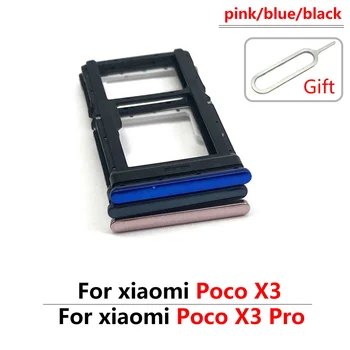 20 бр/lot, 100% оригинален Държач за SIM-карти Micro-Nano, тава, слот, Държач, гнездо за Адаптер За Xiaomi Poco X3 F2 Pro M3 F1 + извлекаемый болт 3