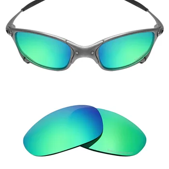 Сменяеми Лещи SNARK POLARIZED Resist от морската вода за Слънчеви Очила Oakley Juliet X-Metal Изумрудено Зелен Цвят