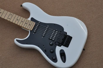 изработена по поръчка Нова бяла лявата ръка Floyd Rose tremolo system ST електрическа светло синята лявата ръка на китара и реални снимки на склад 331