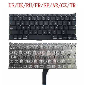 САЩ/Великобритания/BG/FR/SP/AR/CZ/TR Нова клавиатура Replcement За Macbook Air 13 