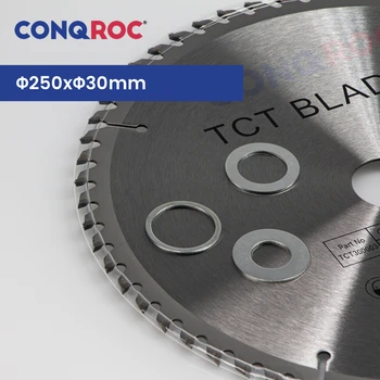 250x30 мм TCT Диск трион с твердосплавным режещ диск за обработка на дървен материал 40 Т| 60 Т | 80 T 3