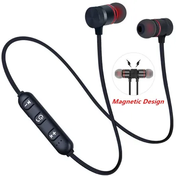 Магнитни Bluetooth Слушалки Спортен Маточната Гривна от Магнитна Безжична Детска Слушалки Стерео Слушалки Метални Слушалки С Микрофон За iPhone
