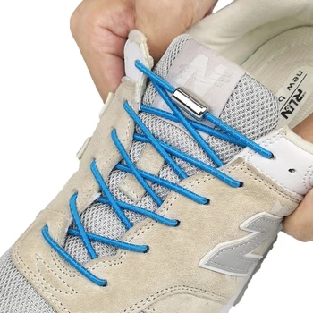 1 чифт 15 цвята Ремък за маратонки Ластични Шнурове за обувки Без Вратовръзка, Растягивающийся Заключване Мързеливи ремък Бързи Светлоотразителни Шнурове 0