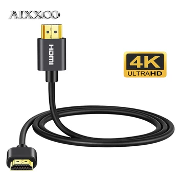 AIXXCO 0,5 М, 1 М и 1,5 М 2 М 3 М 4 ДО 60 Hz HDMI Високоскоростен Кабел 2,0 Позлатен Кабел за Свързване на Кабел За UHD FHD 3D 0