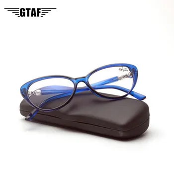 Нови очила за далекогледство със защита от сините лъчи, Дамски Елегантни Очила за четене с Перли, Леки и Издръжливи, Полнокадровые очила + 1,0-4,0 0