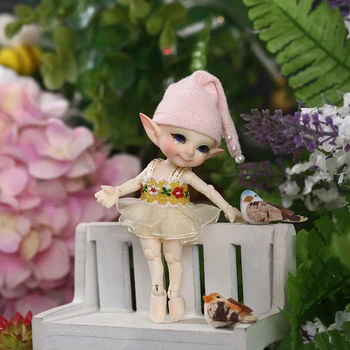 Безплатна Доставка Fairyland FL Realpuki Кукла Пупу BJD 1/13 Розова Усмивка Елфите детски Играчки