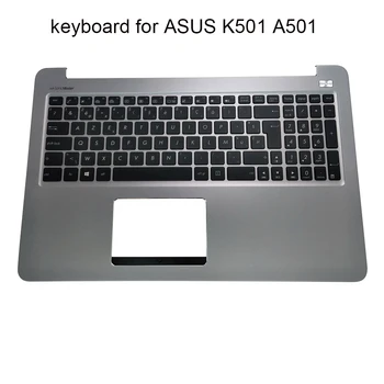 Поставка за ръце Клавиатура с подсветка Белгийската за Asus K501 K501LB K501U K501UB K501UQ A501U A501L BE калъф за лаптоп клавиатура 13NB0A52AM0301