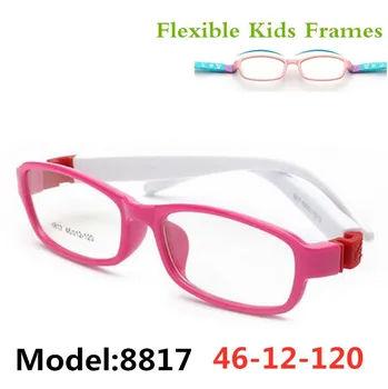 Гъвкави Безопасни детски Очила рамки за очила Рамки за очила за деца TR Детски Оптични очила за момичета късогледство 8817 0