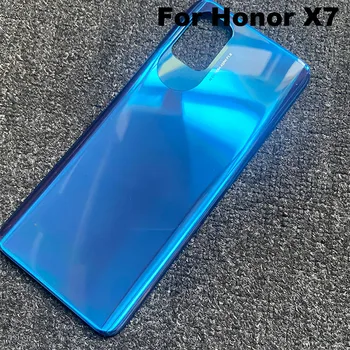 Нов За Huawei Honor X7 Задния Капак на Отделението за батерията Корпус Стъклен Панел на Задната Врата за Носене на CMA-LX2 CMA-LX1 CMA-LX3 2