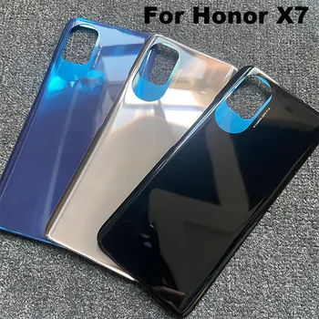 Нов За Huawei Honor X7 Задния Капак на Отделението за батерията Корпус Стъклен Панел на Задната Врата за Носене на CMA-LX2 CMA-LX1 CMA-LX3 3