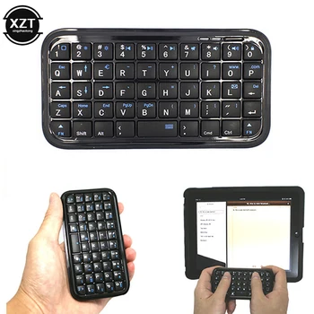 Миниая клавиатура Блуэтоотх 3,0 клавиатура, акумулаторни тънка клавиатура Радиотелеграфа размер движат малка преносима клавиатура 49 ключове за таблети смартфон