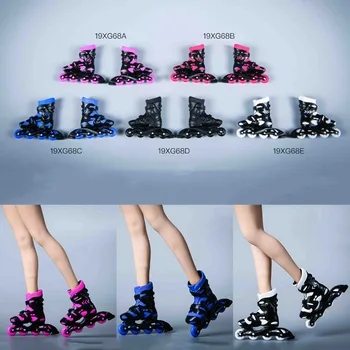 В наличност VSTOYS 19XG68 1/6 Мащаб Цветни Кънки За Каране На Ролери Обувки Модел е Подходящ 12 