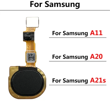 10 Бр. Начало Бутон Touch ID Ключ Сензор за Пръстови Отпечатъци Гъвкав Кабел За Samsung A11 A20 A21S 2