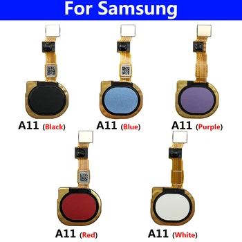10 Бр. Начало Бутон Touch ID Ключ Сензор за Пръстови Отпечатъци Гъвкав Кабел За Samsung A11 A20 A21S 4