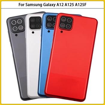 10 БР. За Samsung Galaxy A12 A125 A125F A125F/DS Батерия Делото A12 Задната Врата на Корпуса Калъф Страничен Бутон за Обектива на Камерата да се Замени