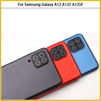 10 БР. За Samsung Galaxy A12 A125 A125F A125F/DS Батерия Делото A12 Задната Врата на Корпуса Калъф Страничен Бутон за Обектива на Камерата да се Замени 5