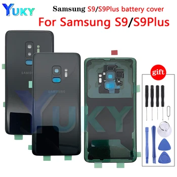 Samsung Galaxy S9 G960 SM-960F S9 Plus S9 + G965 SM-G965F Glas Terug Batterij За ремонт Поправка своята практика Achterklep Калъф vervangi 0