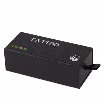 OCOOCOO DZ115 по-Голяма Чанта за Татуировочной пишеща Машина Комплект Пистолети за татуировки Чанта за защита от влага Защитна чанта, изработена от PVC 11,5 см х 4.5 см - Син Прозрачен 4