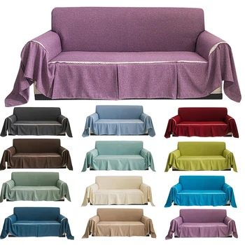 Мека мебел възглавница калъф за дивана калъф универсален обикновен диван кърпа калъф за седалка, Подвижна Куче Детски Мат Разтегателен Възглавница и Одеало 0
