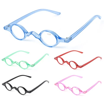 Старинните Малки Кръгли Очила За Четене В Овални Рамки На Очила За Далекогледство 1,0 1,5 2,0 2,5 3,0 3,5