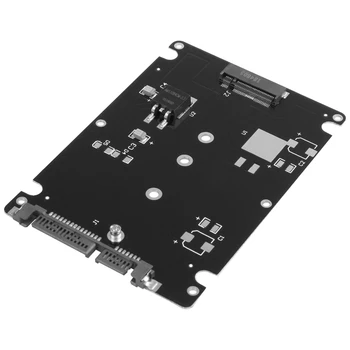 Черен конектор за ключове B + M 2 М. 2 NGFF (SATA) SSD-диск на SATA 2,5-адаптер с Калъф