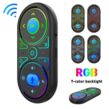 2021 Новата G-11 2.4 G Безжично Дистанционно управление Air Mouse с RGB Подсветка Google Voice Search Акумулаторна Безжично дистанционно управление