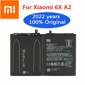 2022 Година 3000 mah BN36 100% Оригинална Батерия За Xiaomi Mi 6X A2 Mi 6x MiA2 Сменяеми Батерии