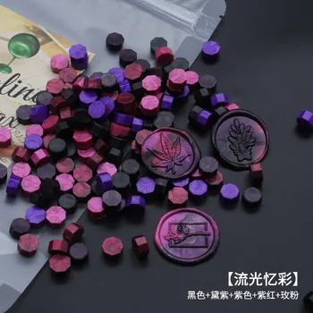 1000 г восъчни гранули огнеупорни бои смесени цветове, красиво опаковани пакети за печат Рефракторни боя 