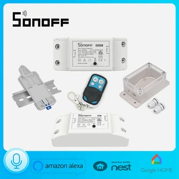 Sonoff Интелигентен WiFi Безжичен Интелигентен САМ Таймер за Включване/Изключване 433 Mhz RF За MQTT COAP Android, IOS ПРИЛОЖЕНИЕ Ewelink Автоматизация на дома
