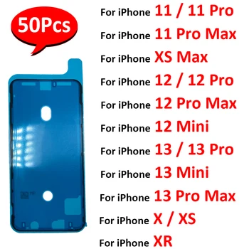 50 бр./лот, НОВА Водоустойчив Залепваща Стикер на Задния Капак на Отделението за батерията, тиксо За iPhone 13 12 11 Pro Max X XR XS Mini Max 0