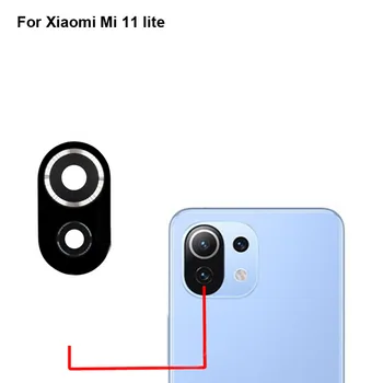 За Xiaomi Mi 11 Lite Подмяна на Гърба на Гърба на Обектива на камерата Стъклени Детайли За Xiaomi Mi11 Lite тест добър Xiao Mi 11Lite Стъклен обектив 0