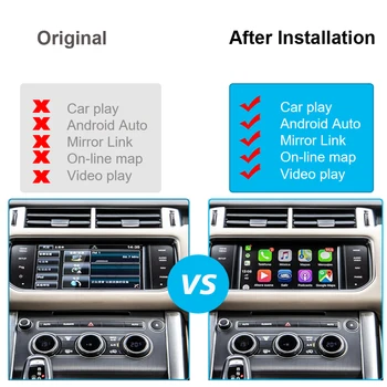 За Apple Безжична Carplay За Land Rover/Jaguar/Range Rover/Evoque/Discovery Android Авто Ai Box Мултимедия USB Навигация DSP 1