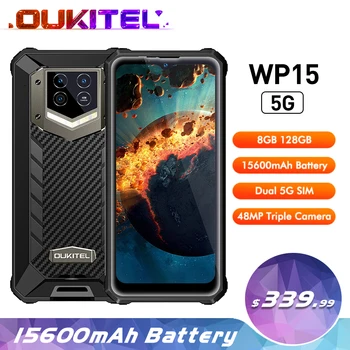 Смартфон Oukitel WP15 8 + GB 128 GB Трайни Мобилен телефон 6,5 