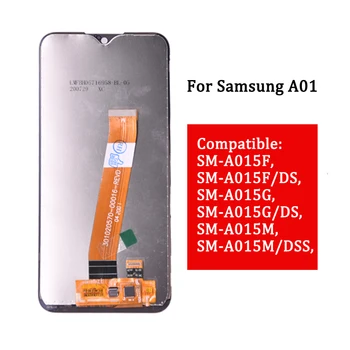 На оригиналния Samsung Galaxy А01 A015 A015F LCD дисплей с сензорен екран възли за Samsung SM-A015F/DS LCD екран 1