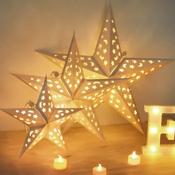 Ейд Мубарак Выдалбливают Звезда Виси Медальон Рамадан Декорации За Дома в Исляма, Мюсюлмански Светлина Подаръци Ейд Ал Адха САМ Рожден Ден