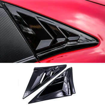 ABS Задната Четвърт на кутията Странични Щори Черен Цвят карбон Вентилационна Стикер на Кутията За Honda Civic Type R Хетчбек 2020 2021 1