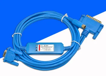 Сериен кабел SC-09 Порт RS232, подходящ за АД серия на Mitsubishi FX / A-Кабел за програмиране USB-SC09, кабел за зареждане на USBSC09