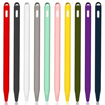 За Apple Pencil 2 Калъф Противоскользящий Силикон стилус сензорна писалка Защитен Калъф Калъф от Кожа за iPad Pencil 2 Поколение pen стилус 0